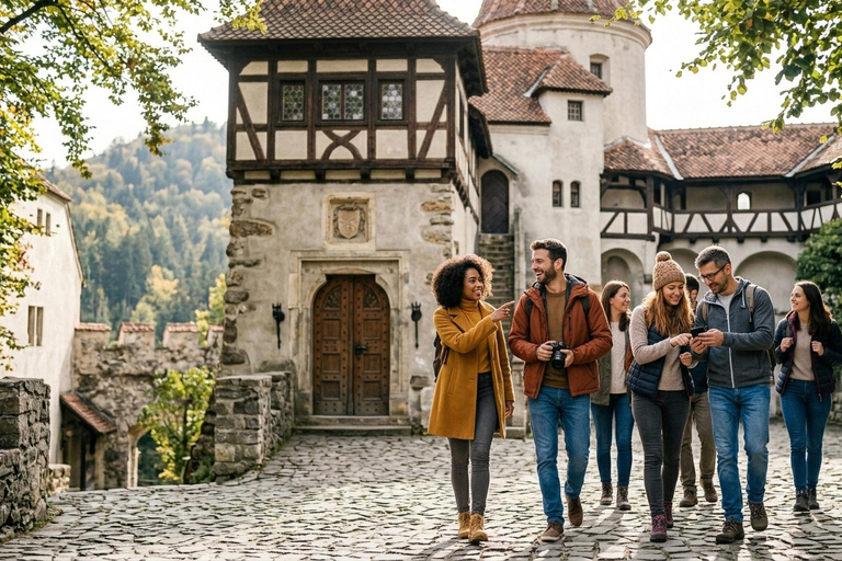 MINIVAN Bucharest : Peles Castle, Dracula's Castle & Brasov Audio Guide 24 Languages