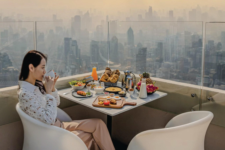 Bangkok: Baiyoke Sky Buffet Breakfast on 81st Floor Balcony