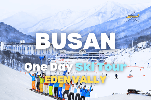 Busan: Eden Valley Ski Resort Tagestour mit AusrüstungsverleihSchlitten Tour (3Jahre▲)