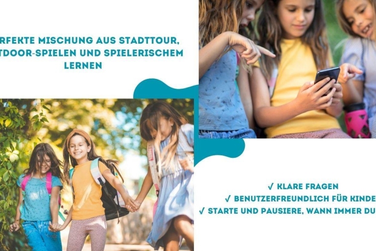 Düsseldorf: Self-guided Kids/Family Treasure Hunt City Tour Schnitzeljagd in Düsseldorf für die ganze Familie auf DE