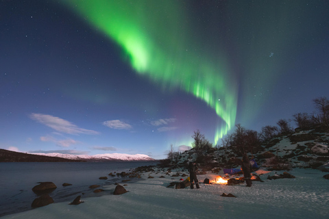 Abisko : Tour de photographie des aurores boréales avec dîner