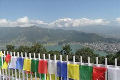 Visite du stupa de la paix mondiale et de la statue de Shiva au bord du lac de Pokhara