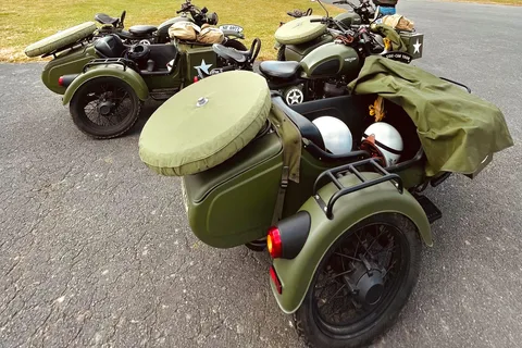 Från Bayeux: Halvdagsutflykt Normandie WWII Sidecar Tour