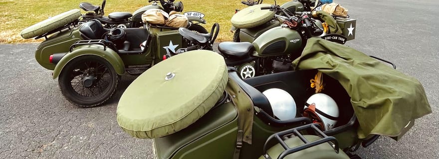 Au départ de Bayeux : Visite d'une demi-journée de la Normandie en side-car de la Seconde Guerre mondiale