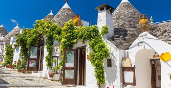 From Bari: Alberobello+Locorotondo+Monopoli+Polignano Tour