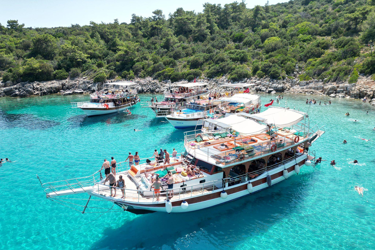 Bodrum: Orak Island and Meteor Bay Boat Tour with Lunch