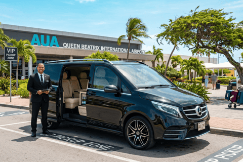 Aruba: AUA Airport Private Transfer to/from City Center Arrival: AUA Airport to hotel in Aruba city center