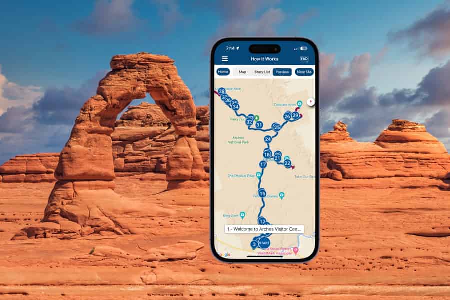 Arches und Canyonlands National Park: In-App-Audioguides. Foto: GetYourGuide