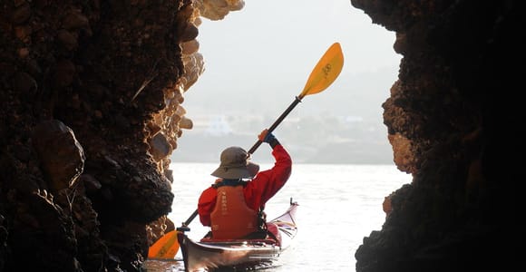 Naxos Kayak Tour to Moutsouna, Snorkeling and Homemade Lunch