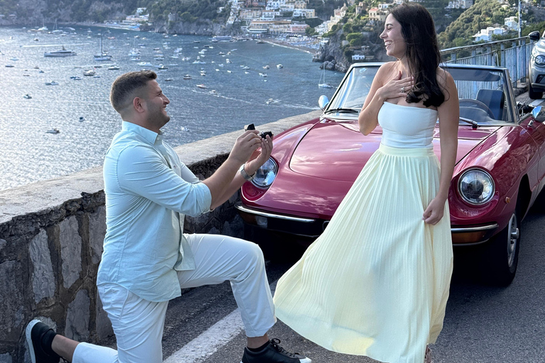 جولة تصوير سيارات مع سيارة كلاسيكية أيقونية في ساحل أمالفي