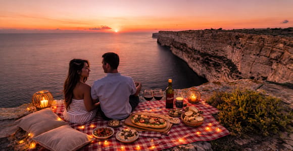 Gozo: tour privato al tramonto con picnic tradizionale e visite alle saline.