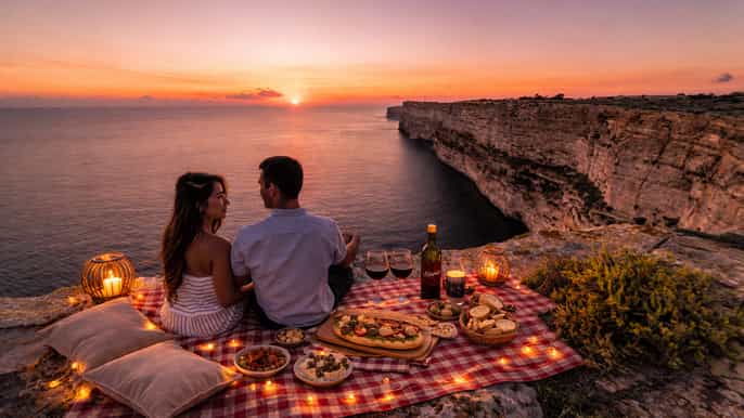 Gozo Private Sunset Traditional Picnic with Salt Pans Tour.