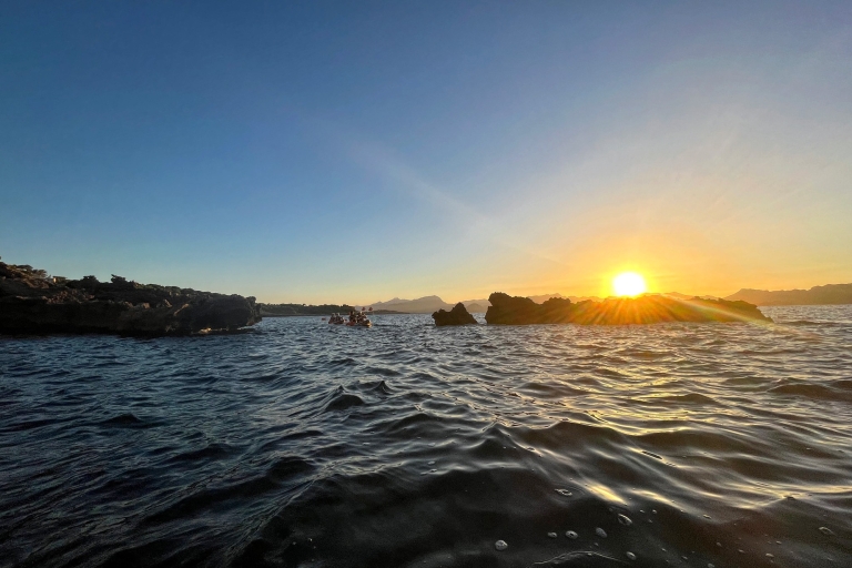 Alcudia: Kajaktocht op zee met gidsRondleiding bij zonsondergang