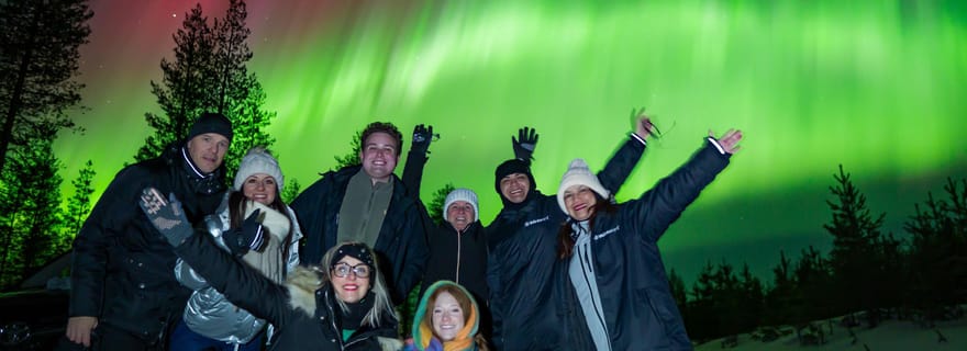 Levi : circuit aurores boréales avec observation garantie