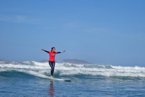 Lanzarote: Longboard surf lesson on Famara beach all levels