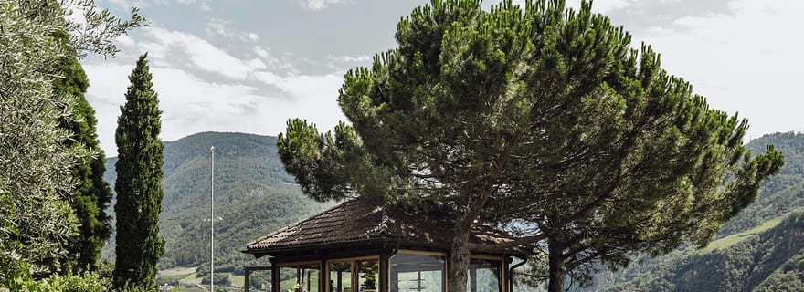 Bolzano : dégustation de vins au pavillon SKYWINE avec vue panoramique