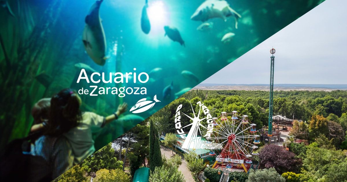 Zaragoza billet d'entrée combiné parc d'attractions et aquarium