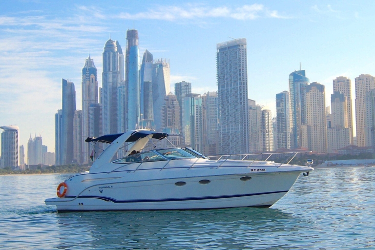 ⚓️ Dubaj: prywatna wycieczka minijachtem, zwiedzanie i pływanie ⚓️