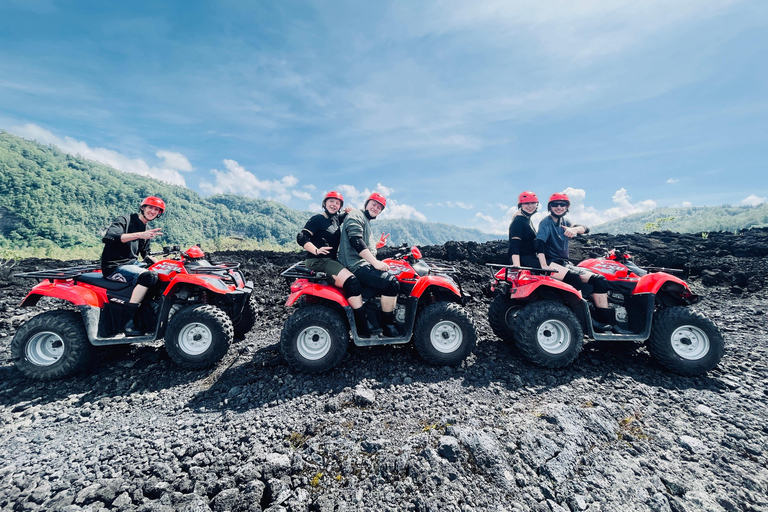 Bali: Mount Batur Sunrise ATV Ride & Rafting Adventure Tandem ATV Sunrise & Rafting with Round Trip Transfer