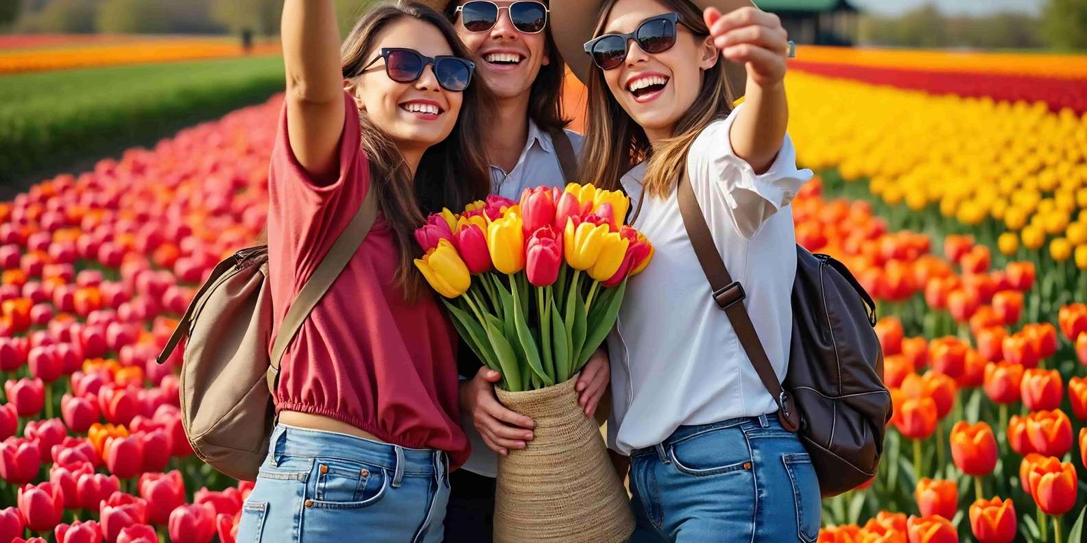 Amsterdam: Keukenhof Tulip Gardens & Zaanse Schans Day Tour