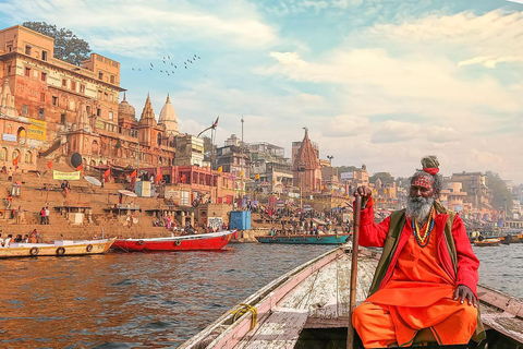 Varanasi: Stadsrondleiding met hoogtepunten &amp; cruise op de Ganges