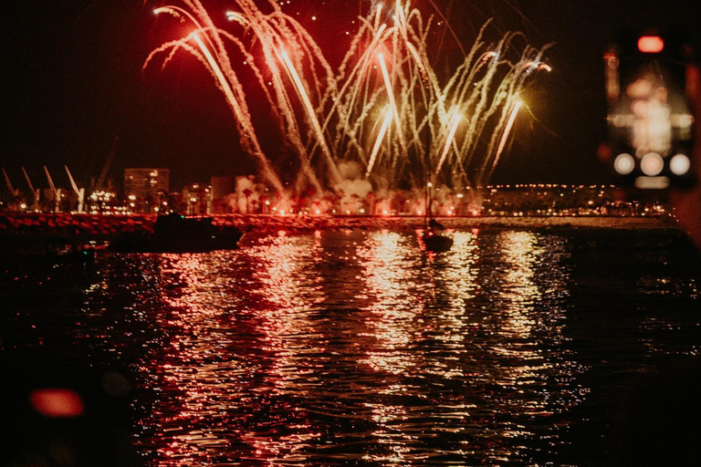 Malaga Fireworks by Boat