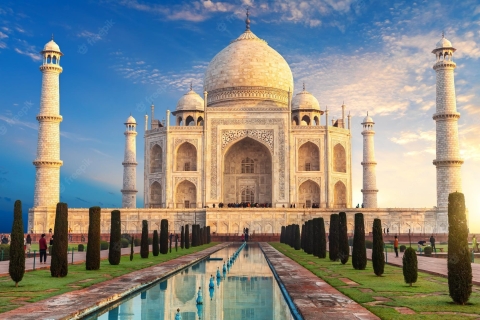 Tour de un día completo por el Taj Mahal y el Fuerte de Agra en coche desde Delhi