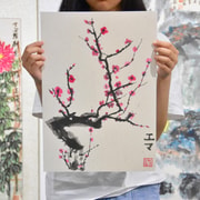 Ginza, Tokyo: Ink Wash Painting with Design Expert & Matcha