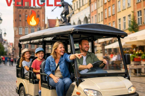 Gdansk: Hansa Electric Golf Cart City Tour with Local Guide Hansa City Tour
