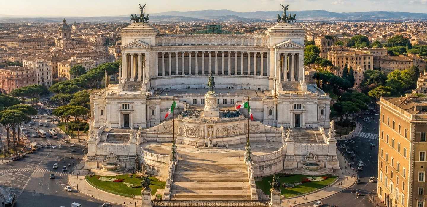 Rom: Ticket für den Panoramaaufzug des Vittoriano mit Audioguide Rom: Ticket für den Panoramaaufzug des Vittoriano mit Audioguide
