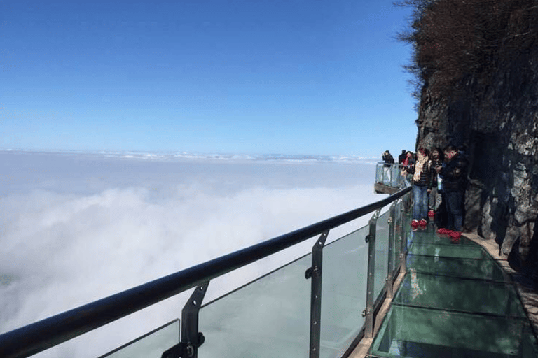 Excursão à montanha Tianmen de Zhangjiajie e show das fadas raposas de Tianmen