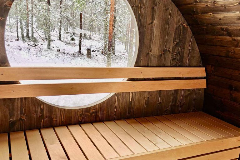 Rovaniemi: Sauna World Experience with Tapas and 1 Drink