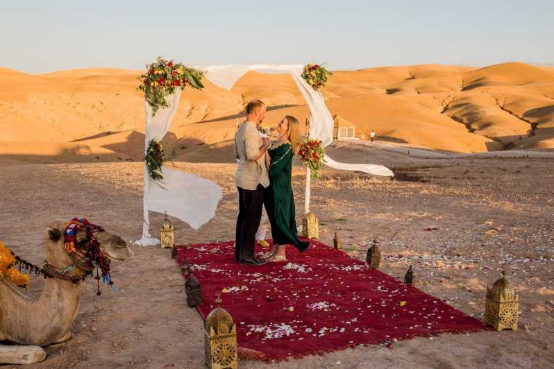 Dinner show at Agafay Desert Camp &sunset &camel ride