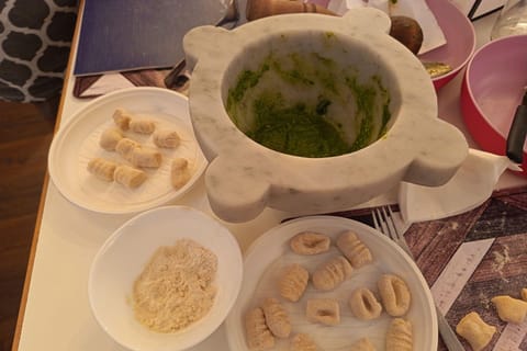 Genoa: Handmade Potato Gnocchi & Pesto Class with Wine