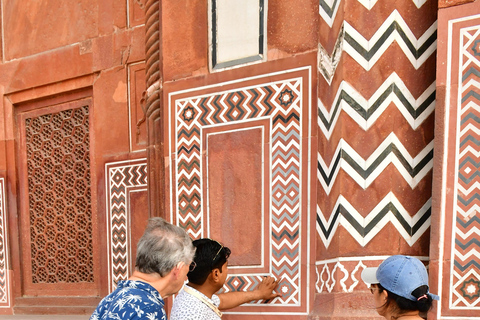 From Delhi: Taj Mahal Day Trip with Traditional Indian Lunch Delhi: Taj Mahal with Traditional Indian Lunch, Car, Tickets