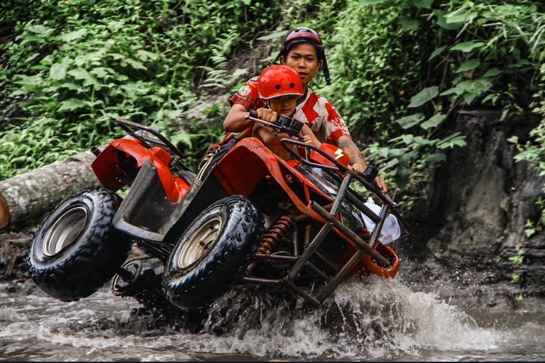 Bali: Real Temple Run Cave Quad Adventure & Jungle Trails ATV Tandem + Hotel Transfer