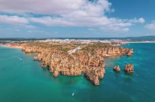 Lagos : grottes de Piedade et côte en skiff