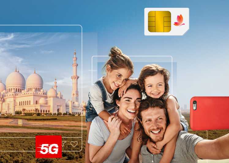Dubai: Touristen-SIM-Karte mit Daten und Minuten