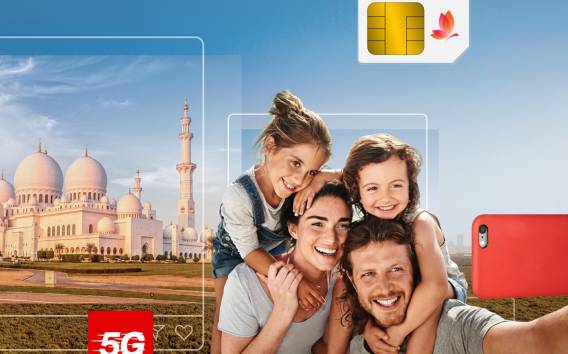 Flughafen Dubai: 5G/4G Touristen-SIM-Karte für die VAE