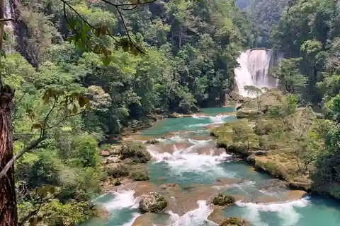 Depuis Palenque : visite privée de la cascade d'El Salto