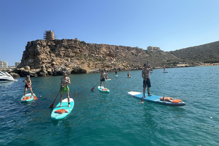 Stand-Up Paddleboarding Lektion in der Malta Surf School