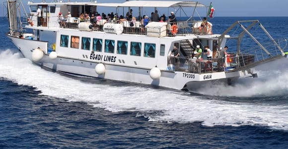 From Trapani: Mini-cruise with lunch in Favignana and Levanzo