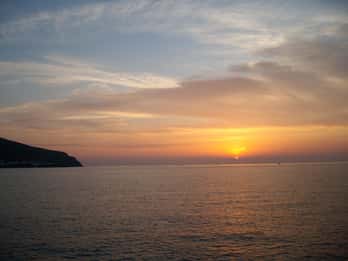 Puesta de sol especial en Stromboli desde Milazzo