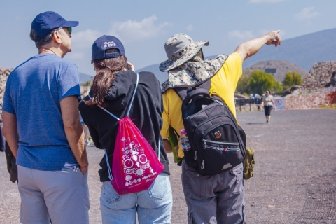 Depuis Mexico : Montgolfière et visite à pied de TeotihuacanAu départ de Mexico City : Tour de Teotihuacan en montgolfière et à pied