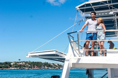 Depuis Rio : Visite d&#039;une jounée à Búzios avec excursion en catamaran et déjeuner