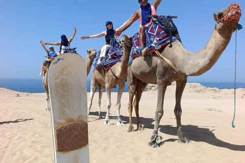 Agadir: Taghazout, Aghroud Village & Timlalin Desert Tour