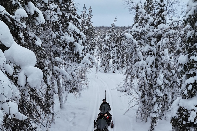 Levi: 1-Hour Beginner Snowmobile Safari on Private Land