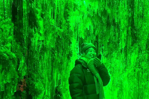 From Sapporo: Lake Shikotsu Ice Festival & Illumination Tour