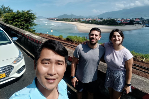 Hue till Danang med privat bil med Muti Sightseeing-stoppHue till Danang med bil med engelsktalande förare