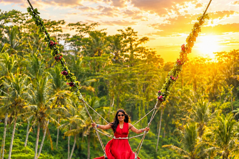 Ubud: Monkey Forest & Waterfalls With Bali Swing Tour Ubud Private Tour Without Ticket